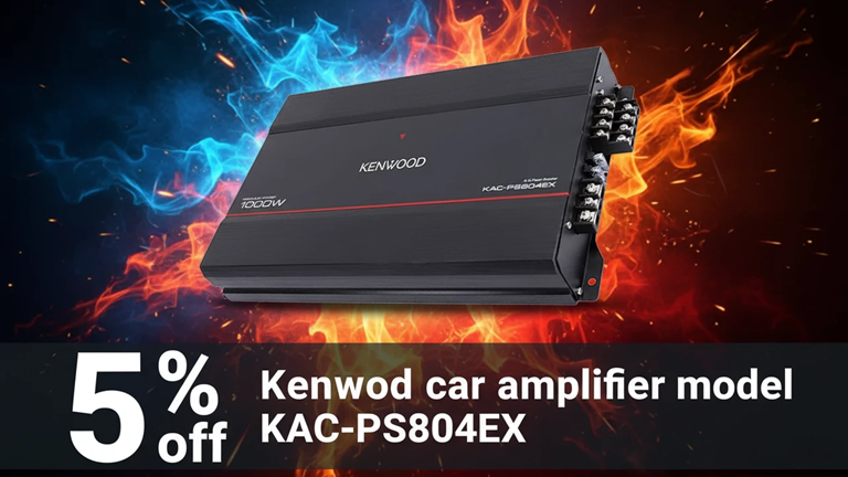 آمپلی فایر خودرو کنوود مدل KAC-PS804EX