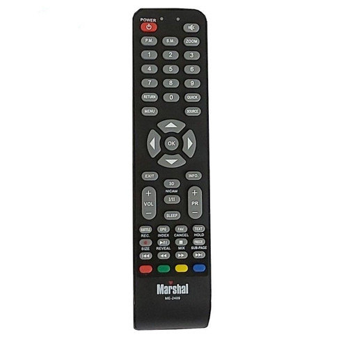 نمای بالای ریموت کنترل LCD مارشال 2409