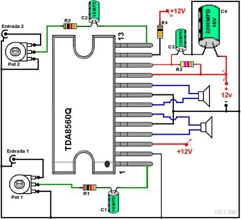 mapآی سی TDA8560Q logical board