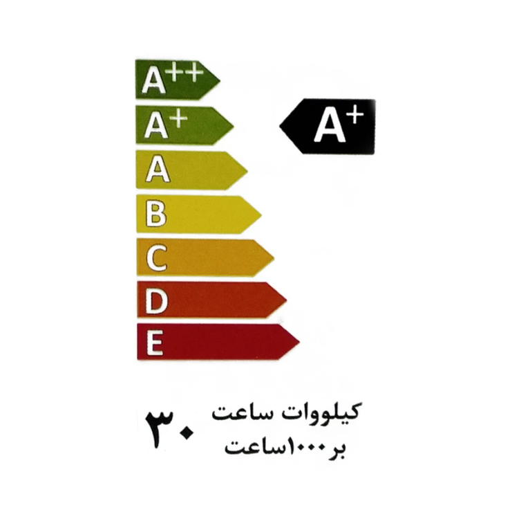 مصرف انرژی لامپ ال ای دی 30 وات پی جی تی مدل استوانه