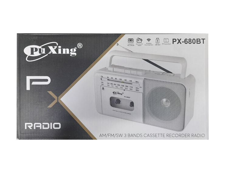 بسته بندی رادیو کاست پوکسینگ مدل PX-680BT