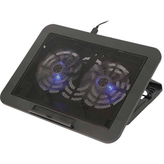 کول پد MIKUSO مدل NCP-212 نمای باز شده با چراغ روشن