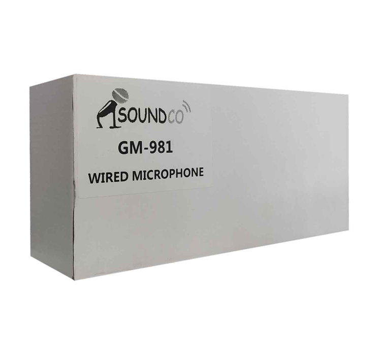 بسته بندی میکروفون سیم دار ساندکو مدل GM-981