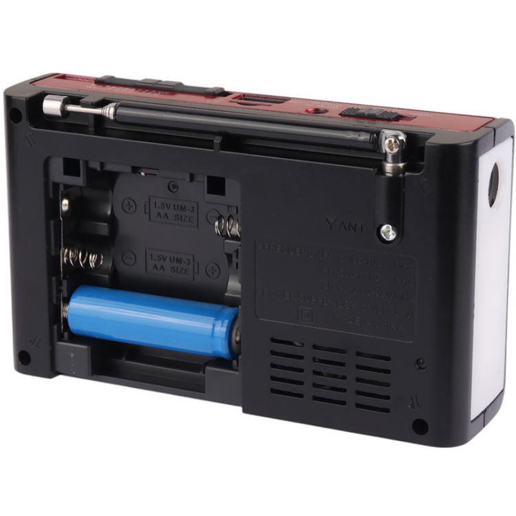 رادیو اسپیکر گولون مدل BT 7711 نمای پشت جا باطری باز