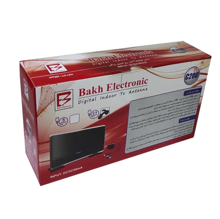 بسته بندی آنتن رومیزی باخ الکترونیک مدل C200 ULTRA
