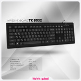 کیبورد تسکو مدل TK 8032 پوستر تبلیغاتی دارای مشخصات محصول