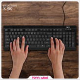 کیبورد تسکو مدل TK 8032 با دستان در حال کار