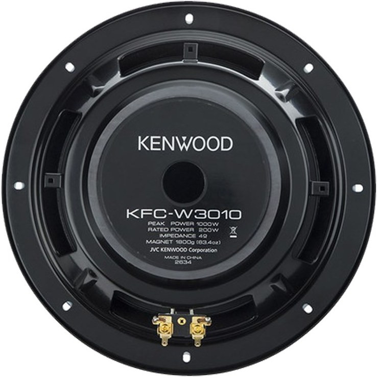 ساب ووفر کنوود KFC-W3010 ظرفیت ۲۰۰ وات سایز ۱۲ اینچ پشت