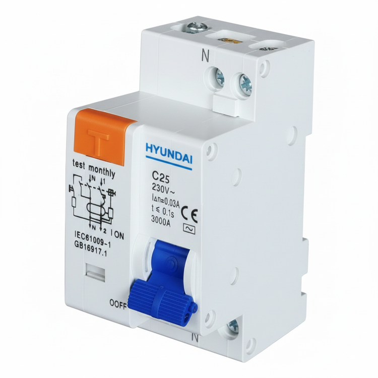 فیوز محافظ جان 25 آمپر هیوندای مدل DZ30LE-32 نمای مایل