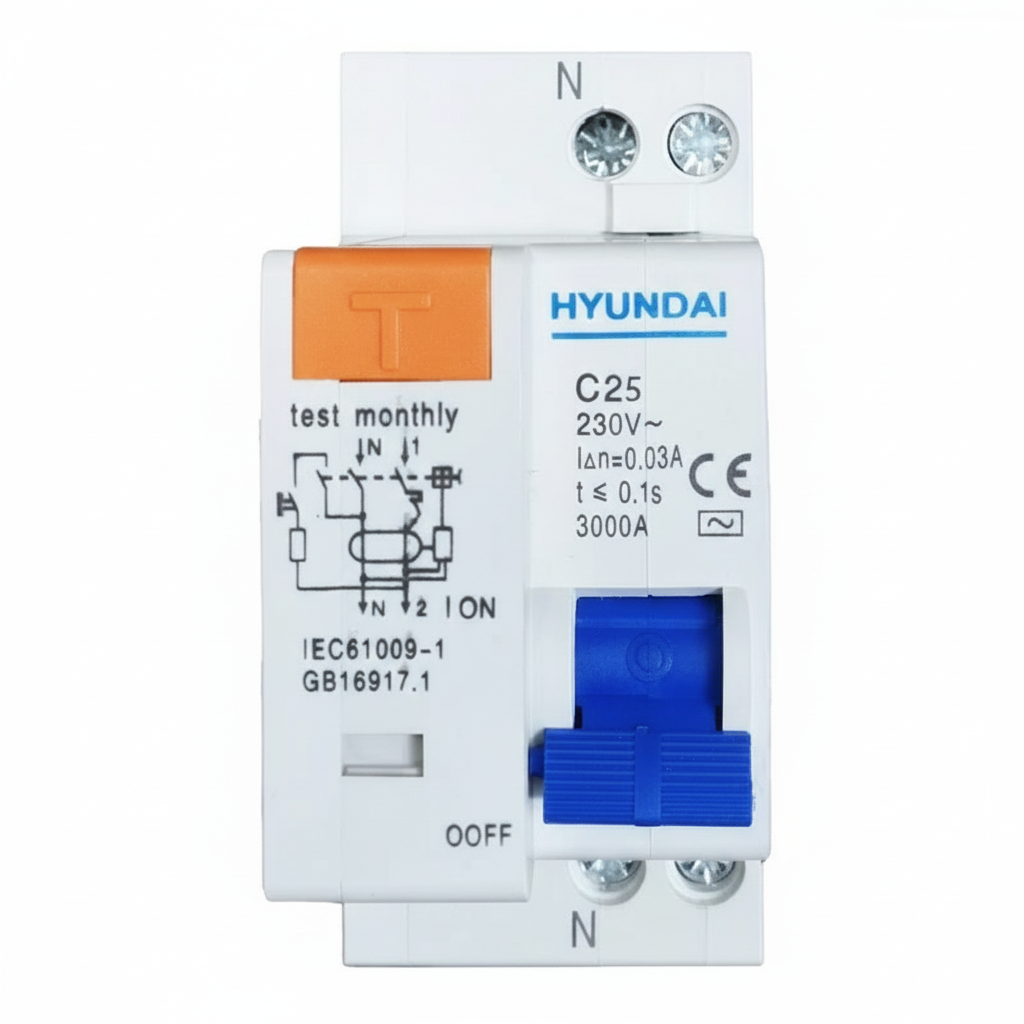 فیوز محافظ جان 25 آمپر هیوندای مدل DZ30LE-32 نمای روبرو