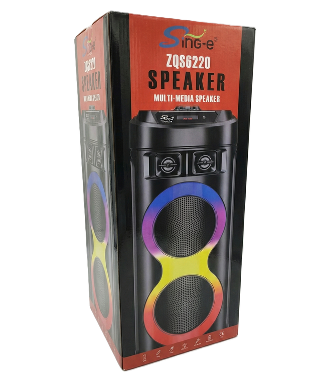 بسته بندی اسپیکر بلوتوثی قابل حمل مدل 6212-ZQS