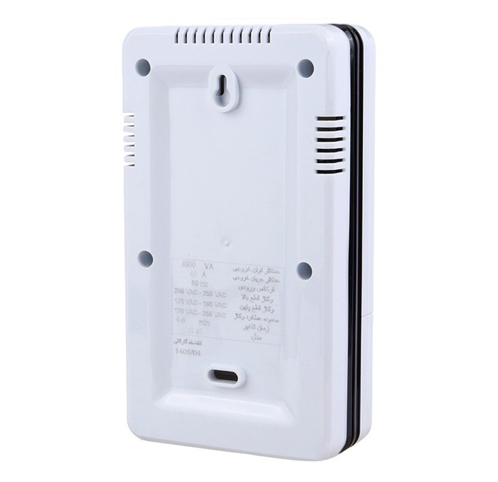 پشت محافظ ولتاژ دیجیتال فروزش مدل DG40 ظرفیت ۴۰ آمپر