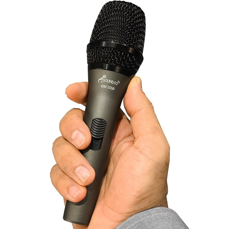 میکروفون با سیم ساندکو مدل GM1550 روی دست
