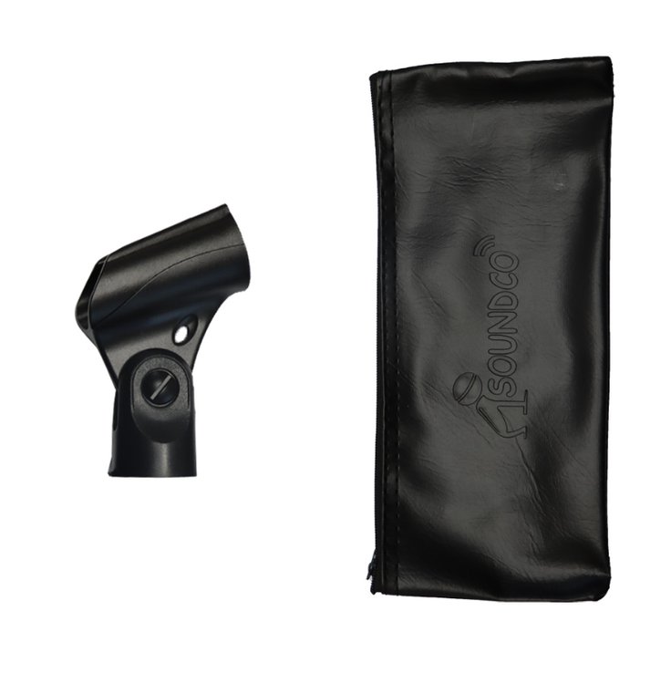 پایه و کیف مشکی میکروفن داینامیک ساندکو مدل GM1750