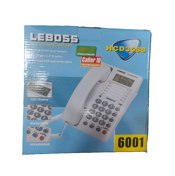 بسته بندی تلفن رومیزی LEBOSS مدل HCD3588TSD