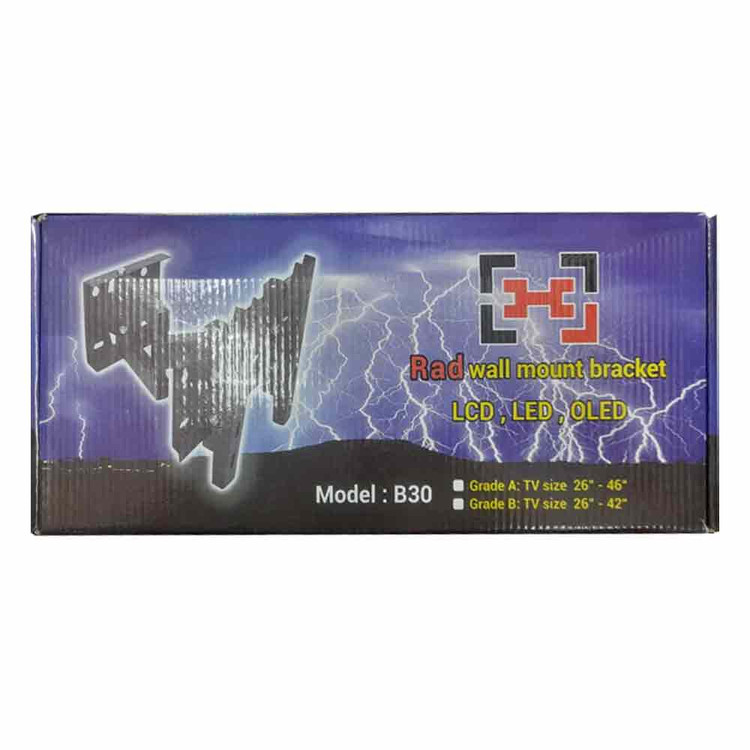 براکت متحرک(پایه دیواری) مدل B30 از ۲۶ تا ۴۲ اینچ تک بازو